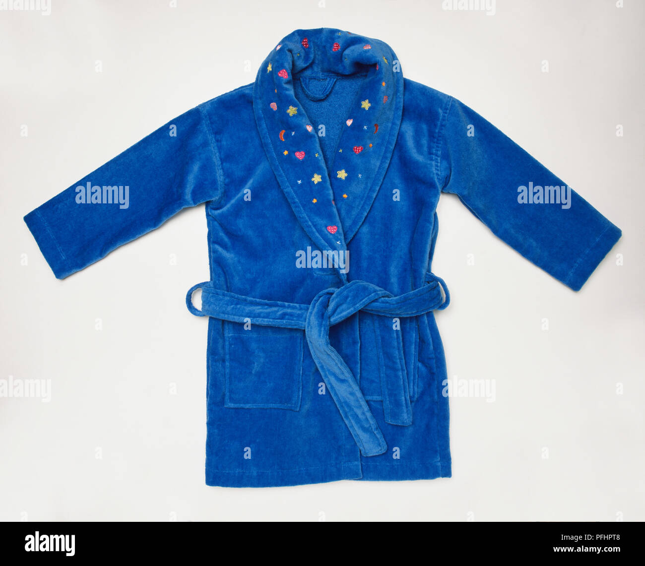 Blue dressing gown Stock Photo Alamy