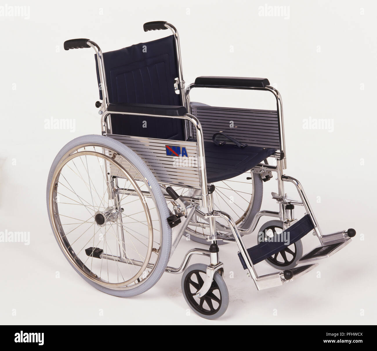 Selfpropelled wheelchair, side view Stock Photo Alamy