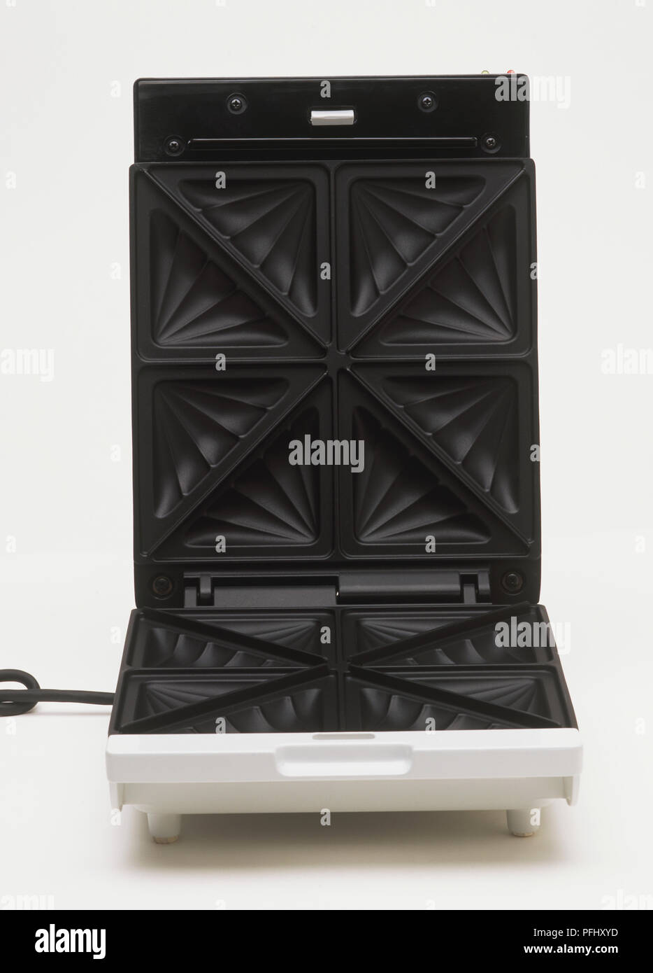 Open sandwich toaster, front view Stock Photo Alamy