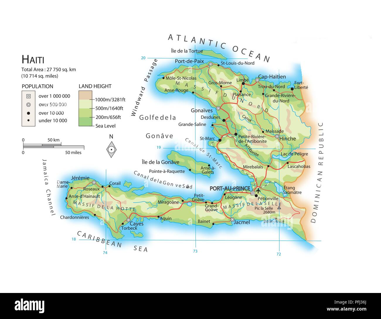 map-of-haiti-stock-photo-alamy for Free Printable Map Of Haiti Map of Haiti Stock Photo - Alamy for Free Printable Map Of Haiti