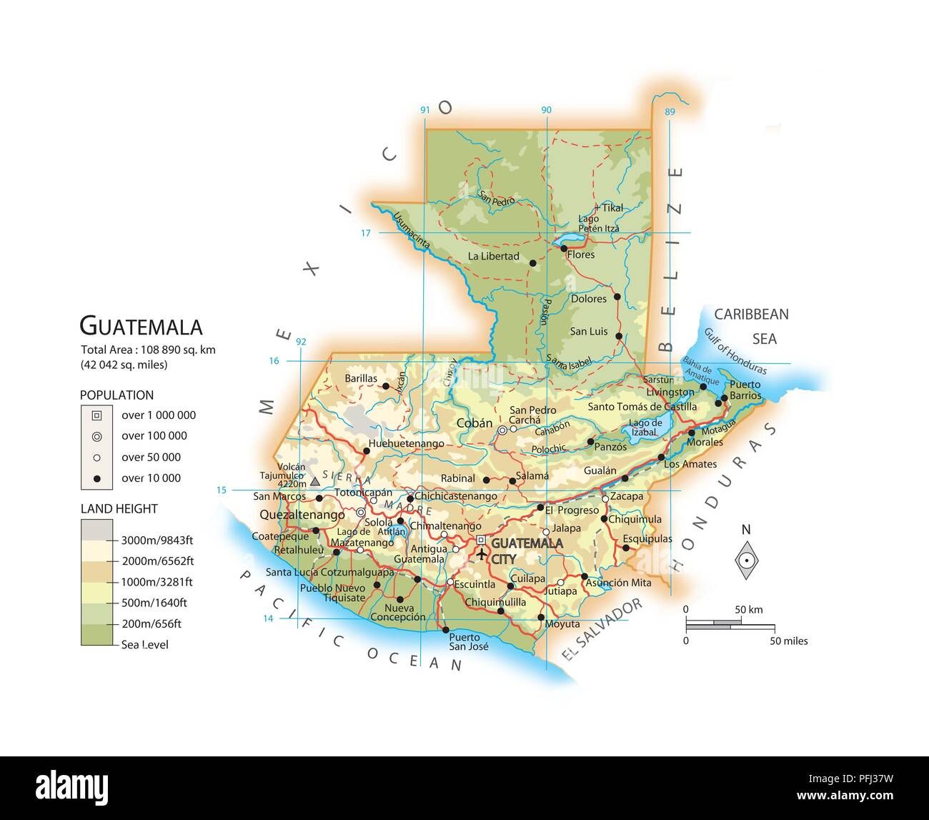 Central America Map Cut Out Stock Images Pictures Alamy Central America Map Cut Out Stock Images Pictures Alamy