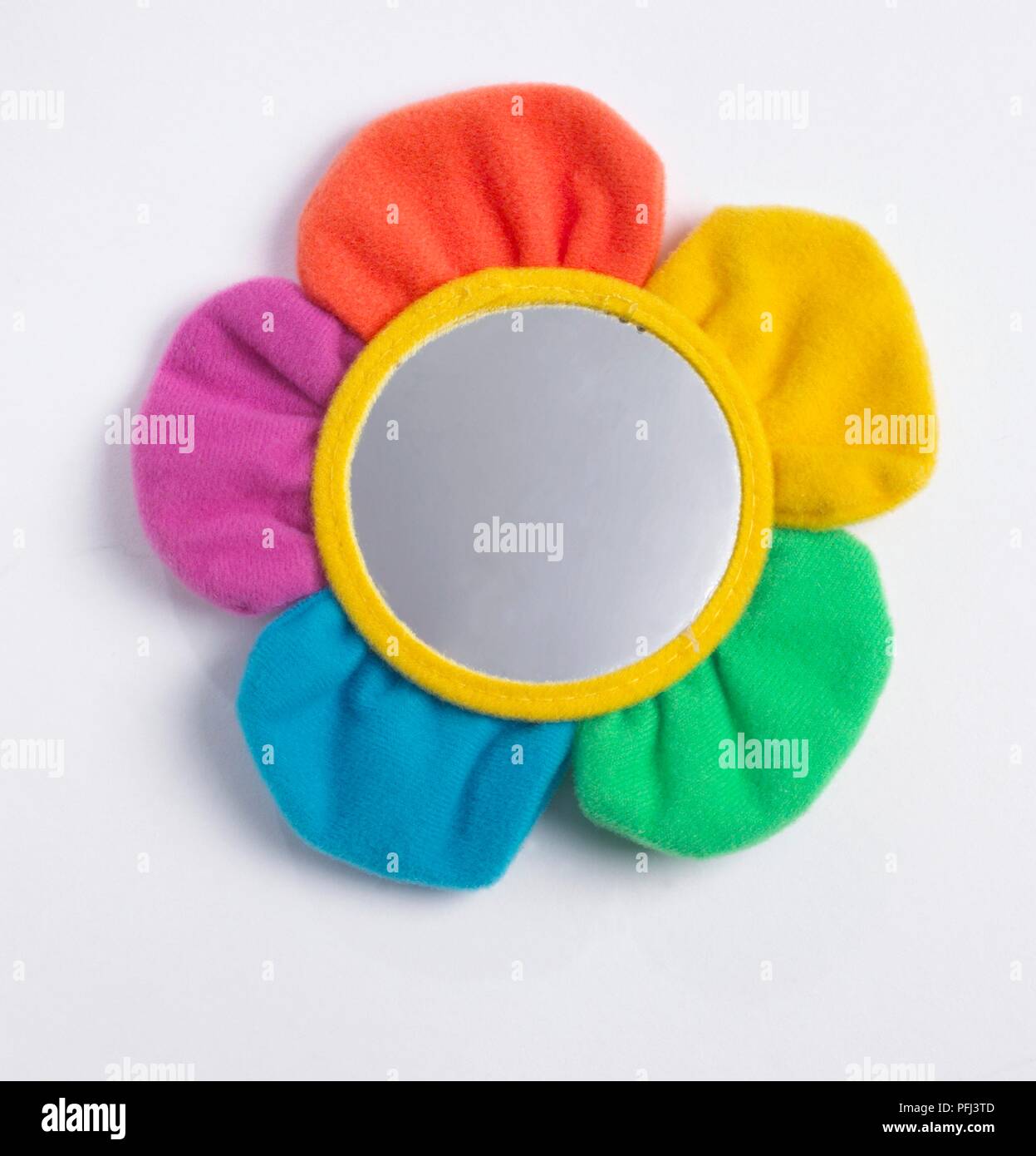 Toy mirror in shape of flower Stock Photo Alamy