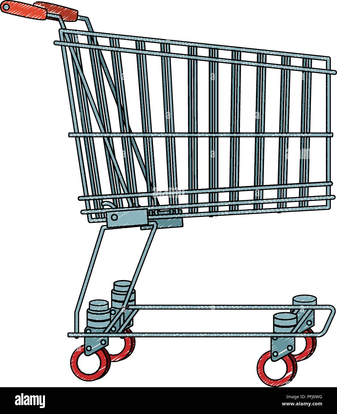 Shopping Cart Cartoon High Resolution Stock Photography and Images - Alamy