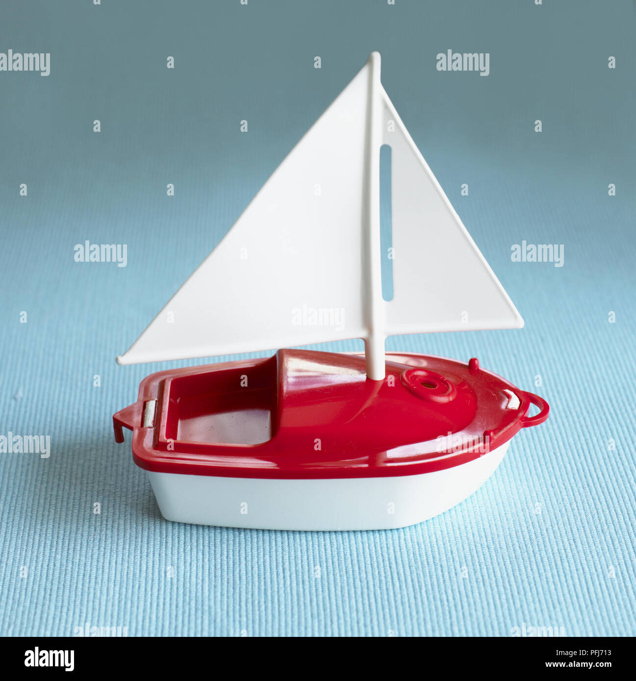 red toy boat