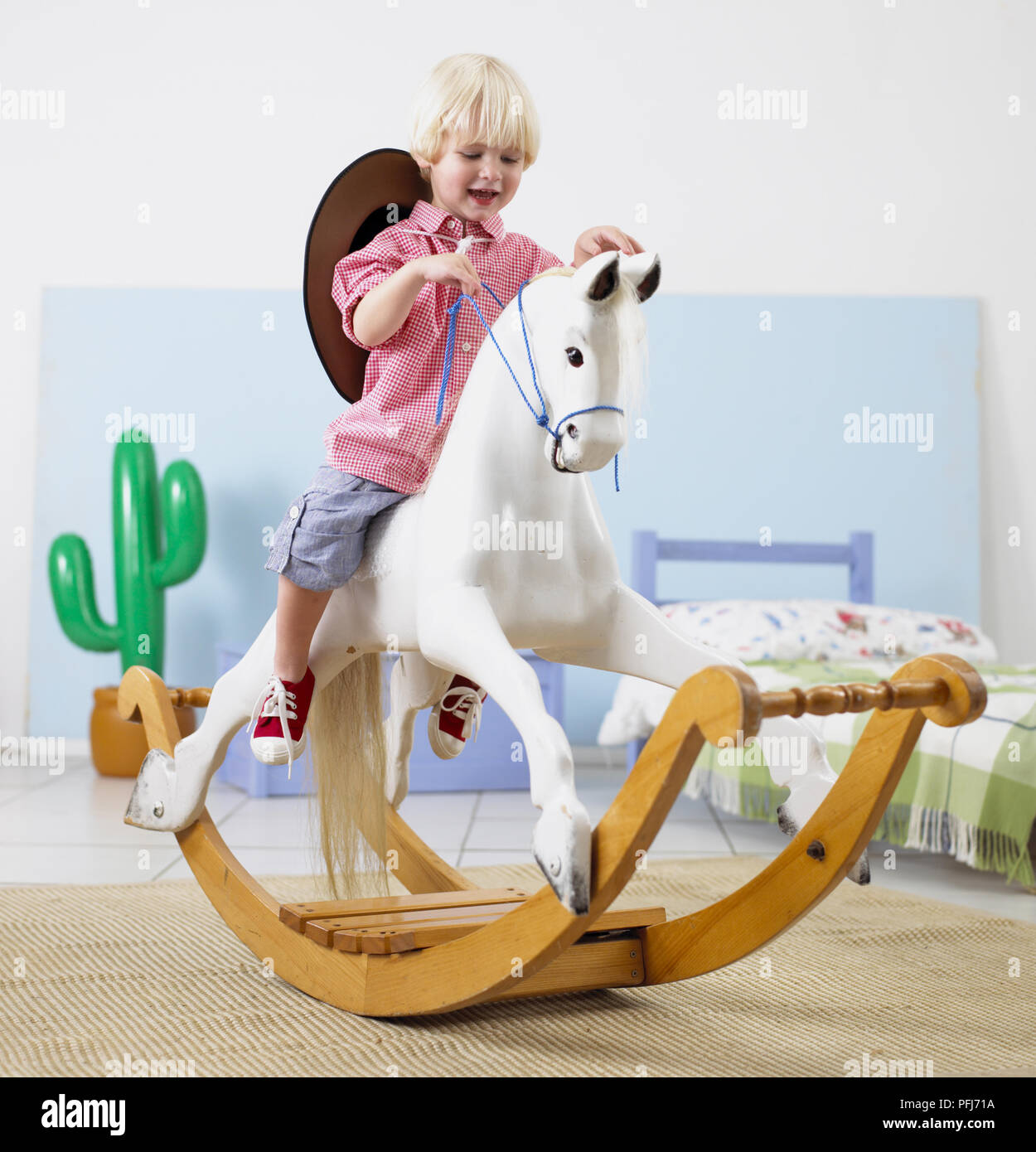 cowboy rocking horse