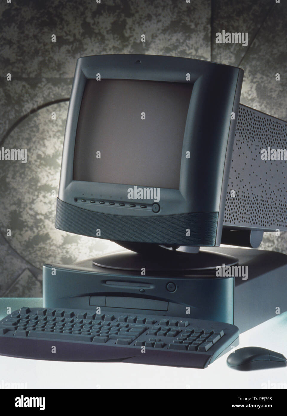 1996 personal computer, front view. Stock Photo