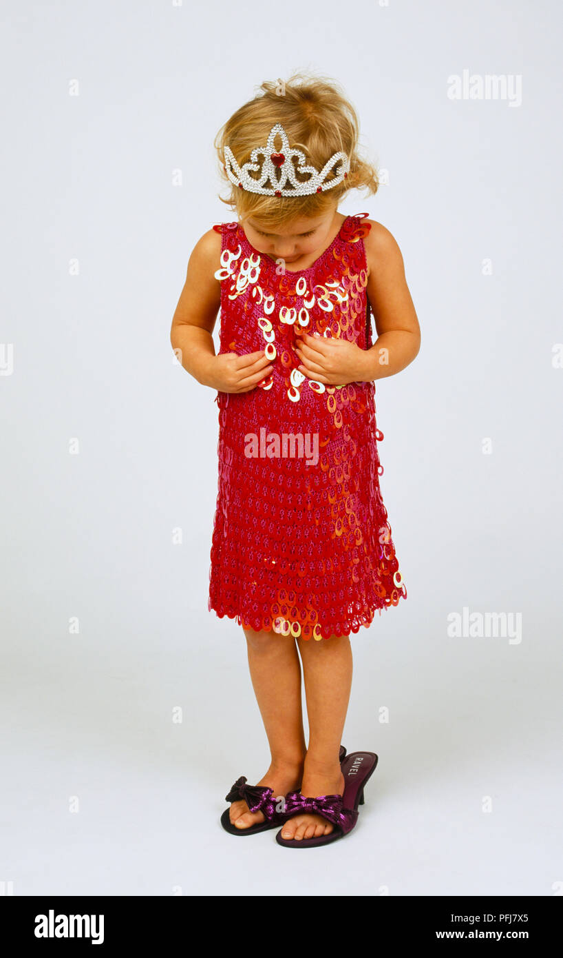 little girl red sandals