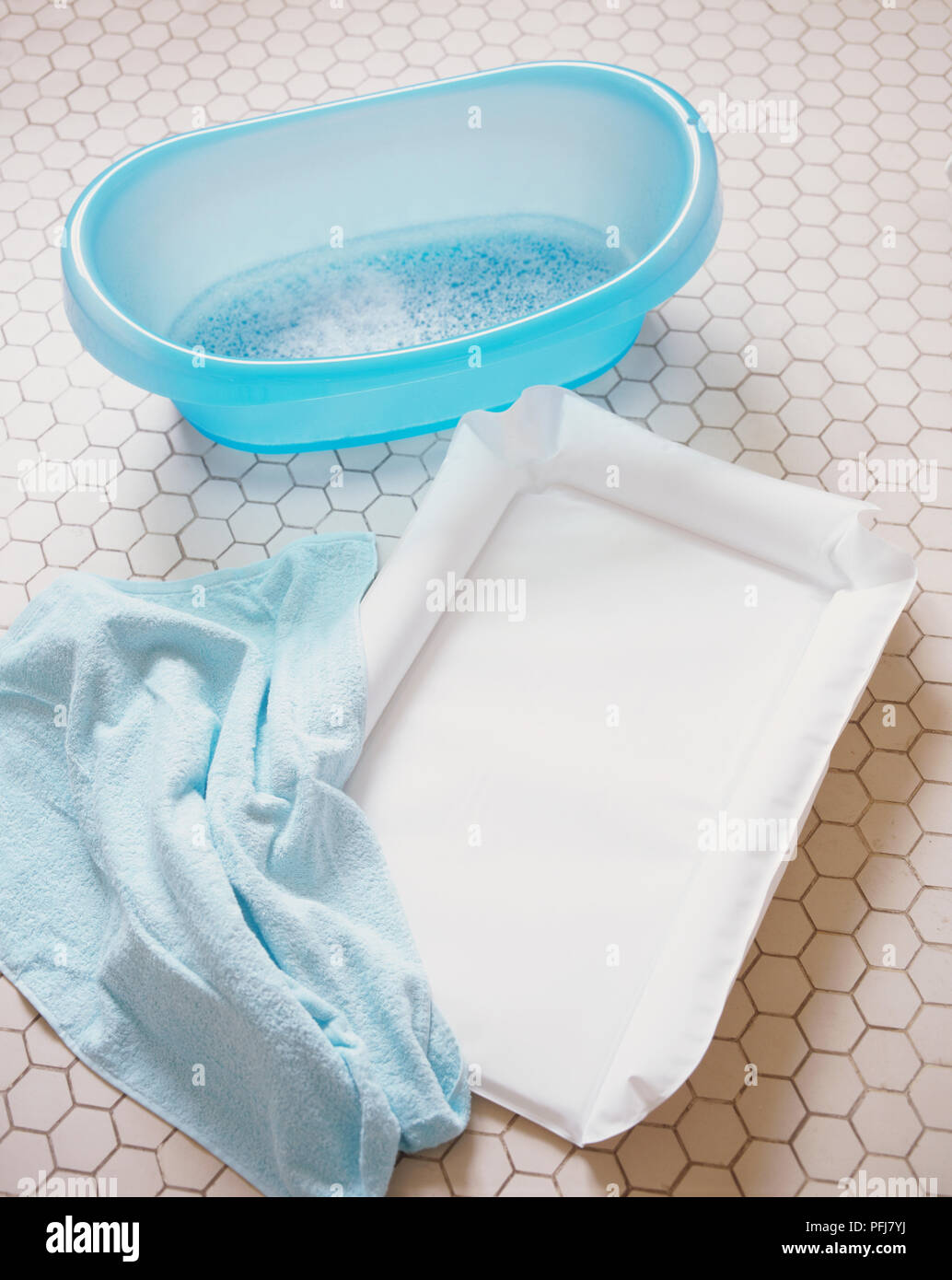 baby bath and changing mat