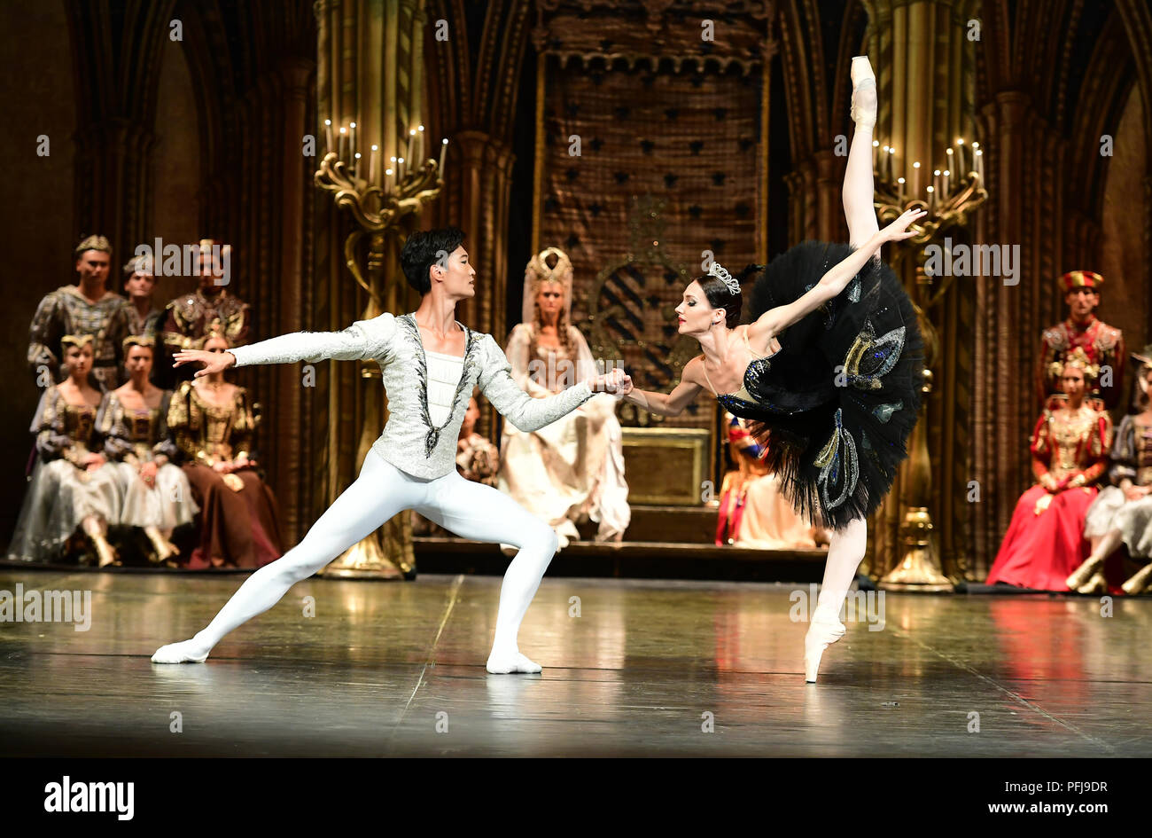 Yulia Stepanova Rammstein Yulia Stepanova and Kimin Kim perform Swan Lake, with the St Petersburg ...
