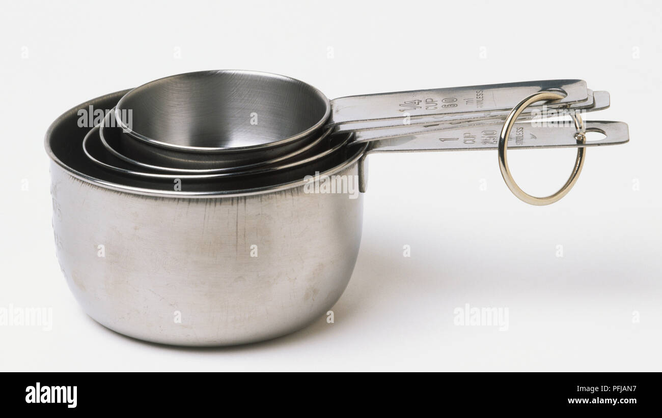 Saucepans stacked together Stock Photo Alamy
