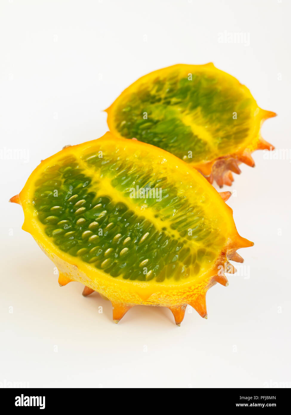 Cucumis metuliferus (Horned Melon, Kiwano, Kawani Fruit) cross section