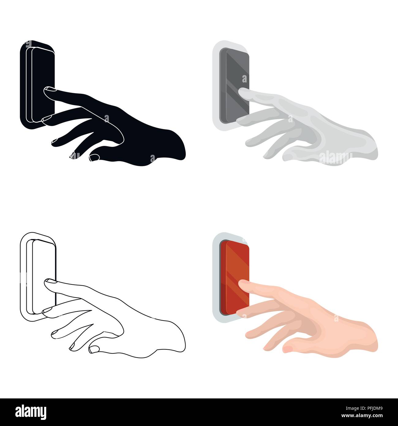 breaker,button,cartoon,cutout,device,electric,finger,hand,icon ...
