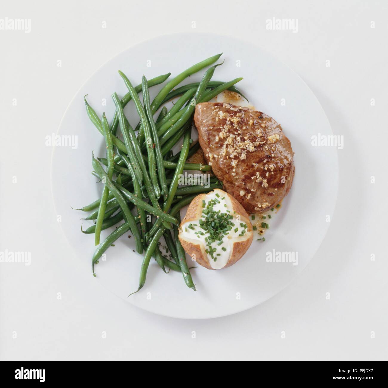 Steak with baked potato hi-res stock photography and images - Alamy
