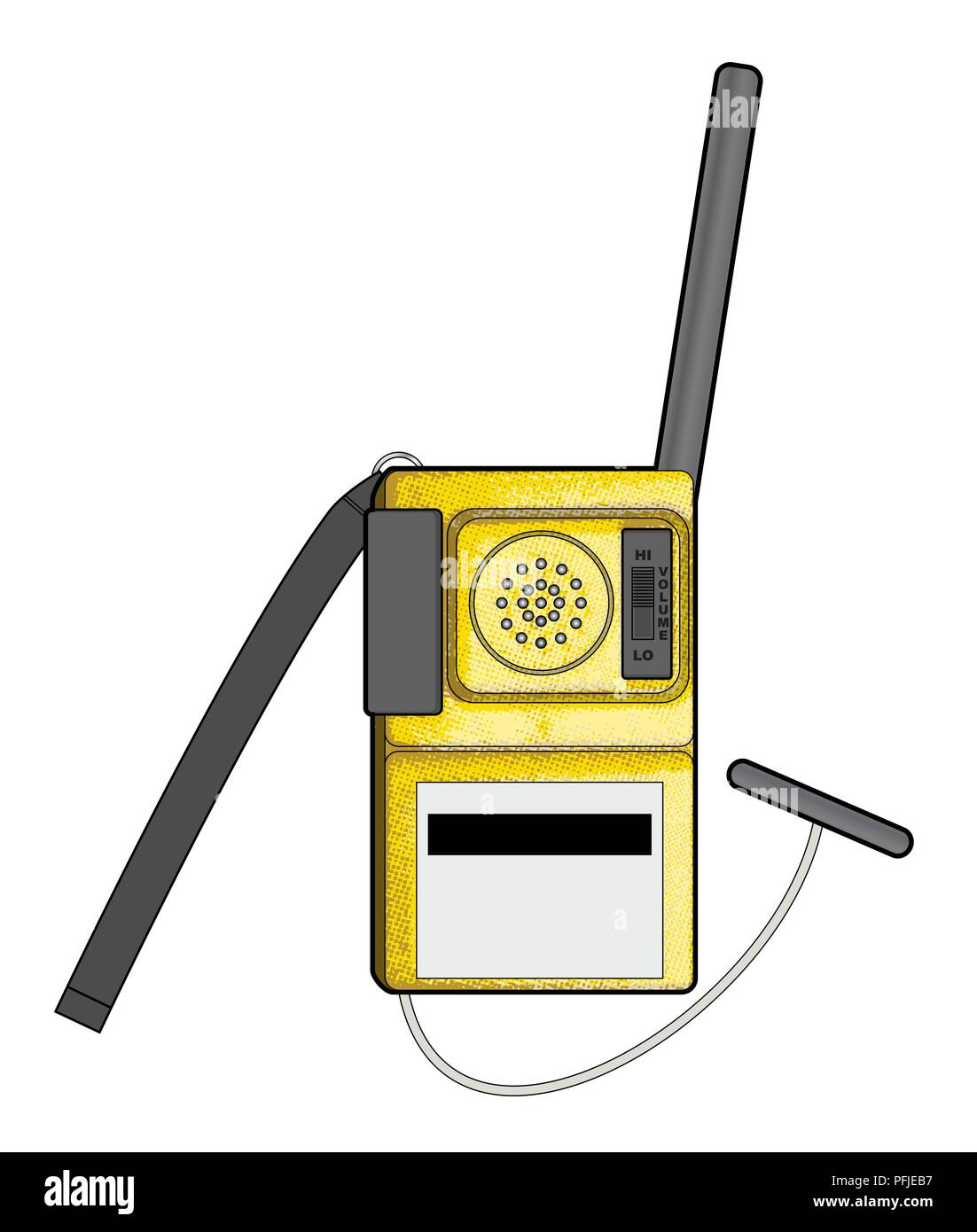 Digital illustration of Emergency Locator Transmitter (ELT Stock Photo