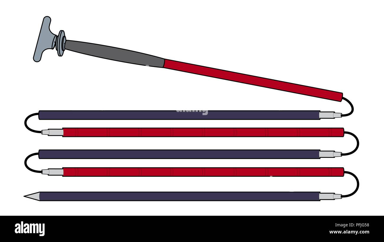 Digital illustration of snow probe Stock Photo Alamy