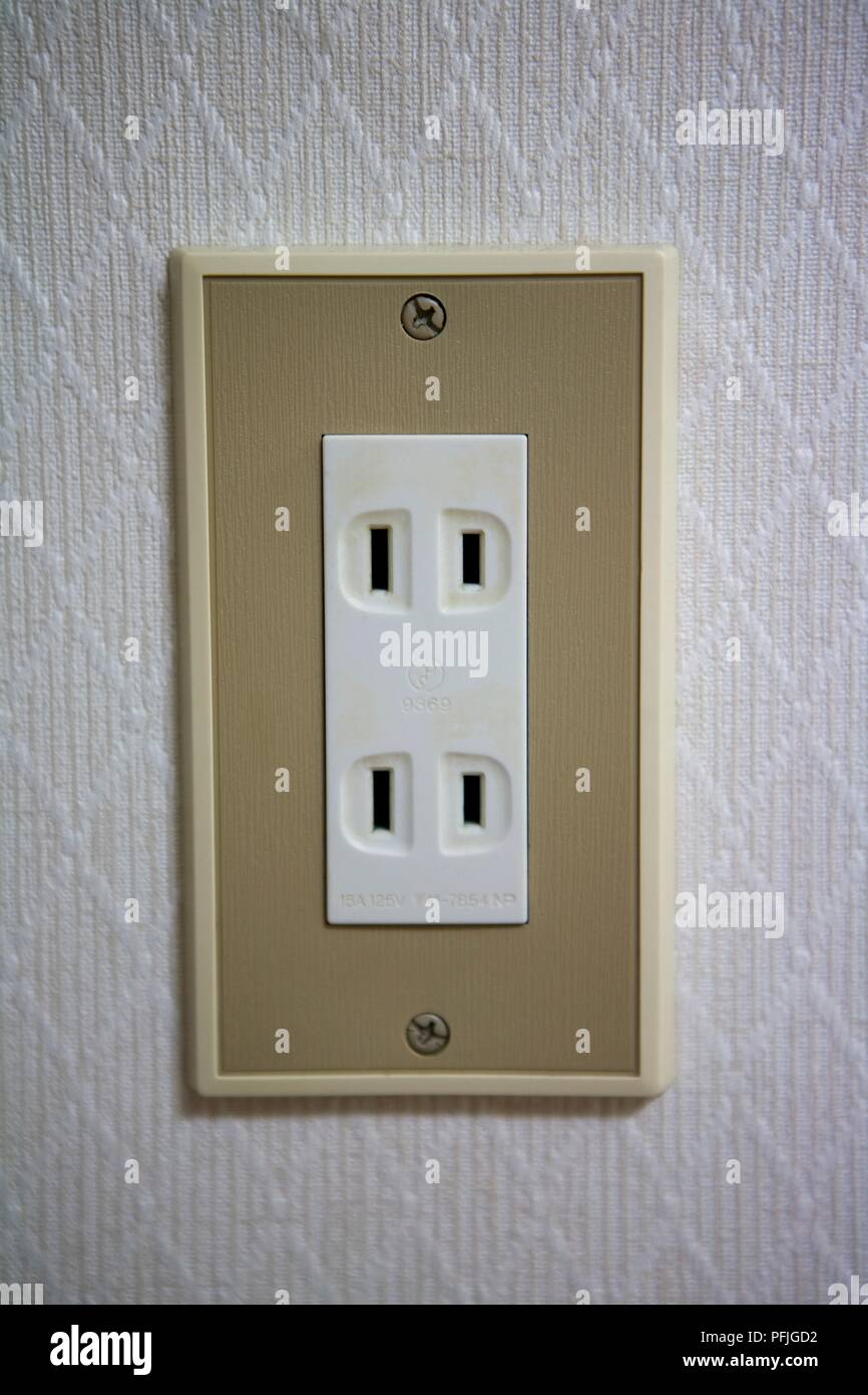 Japanese electric socket Stock Photo Alamy