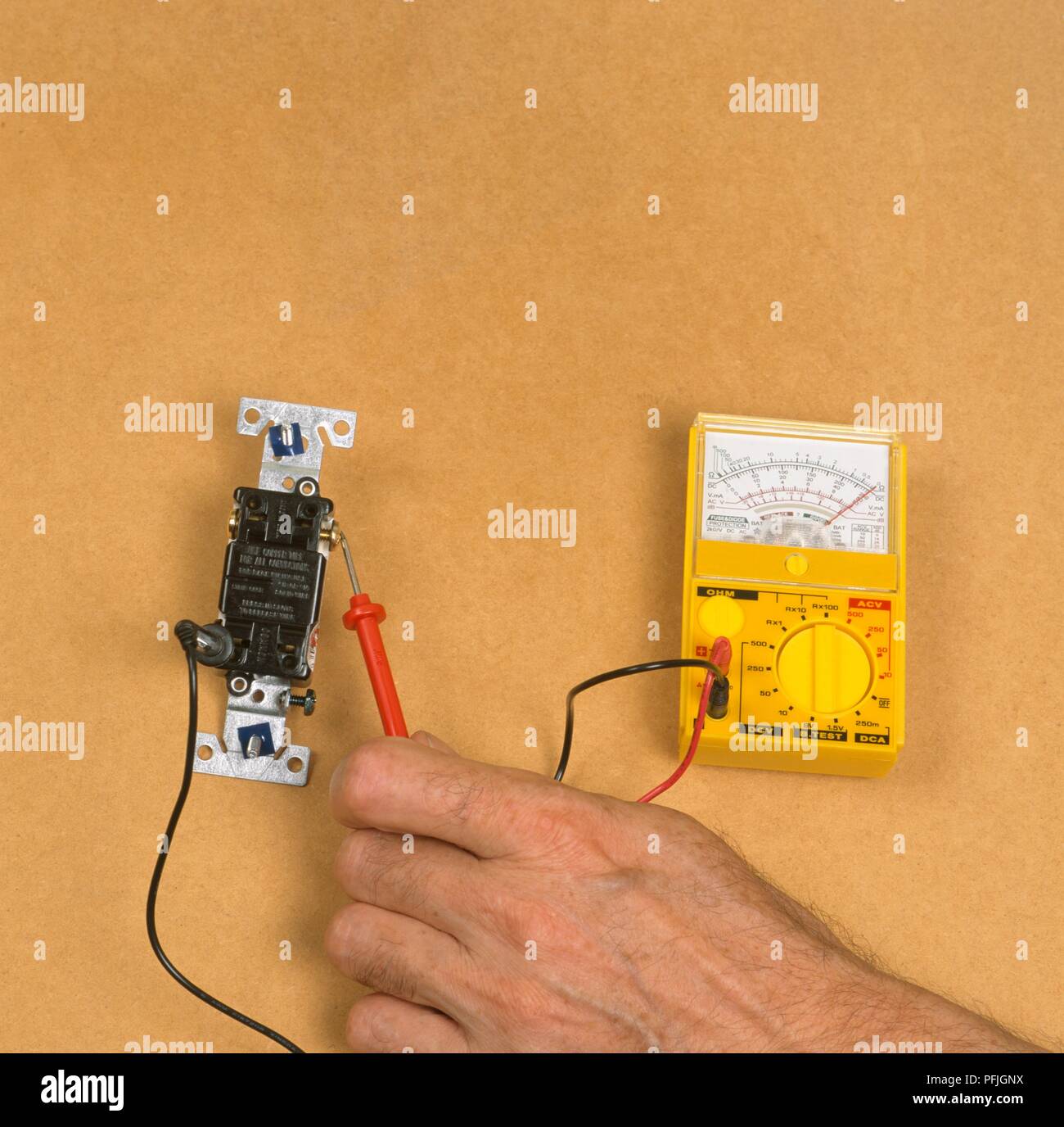 Electric current measuring instrument hires stock photography and
