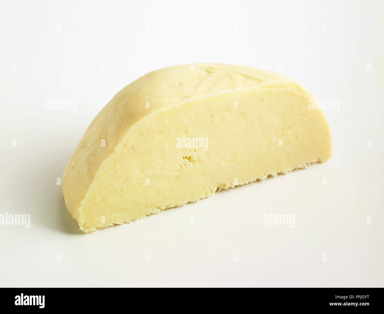Slice of Spanish Casin DOP cow's milk cheese Stock Photo