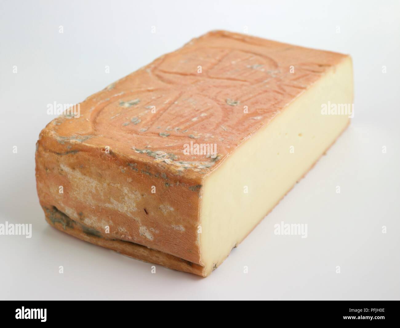 Block of Italian Taleggio cow's milk cheese Stock Photo Alamy