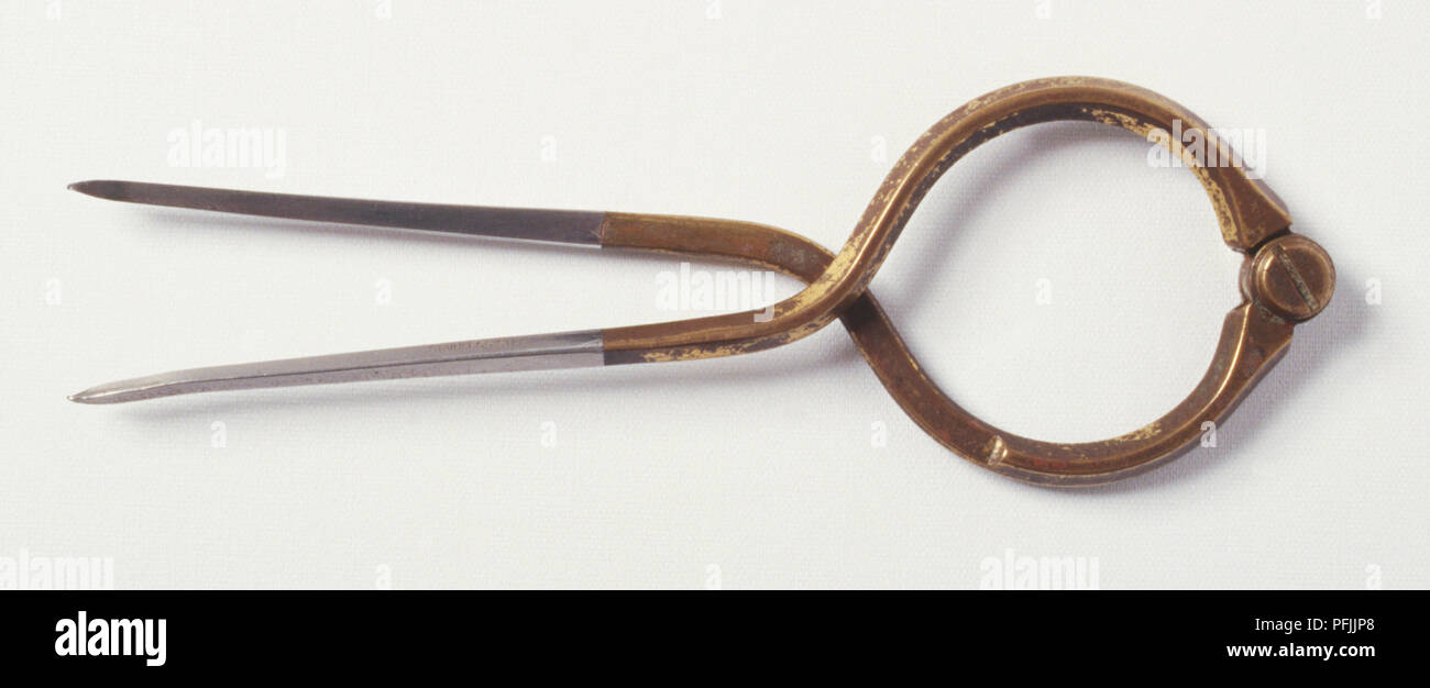 Pair of dividers, view from above Stock Photo Alamy