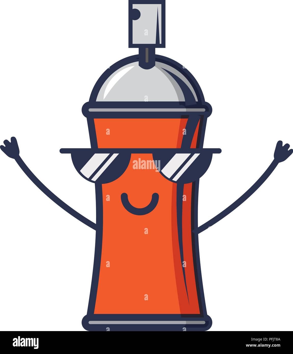 spray paint bottle kawaii character vector illustration design Stock Vector Image & Art Alamy