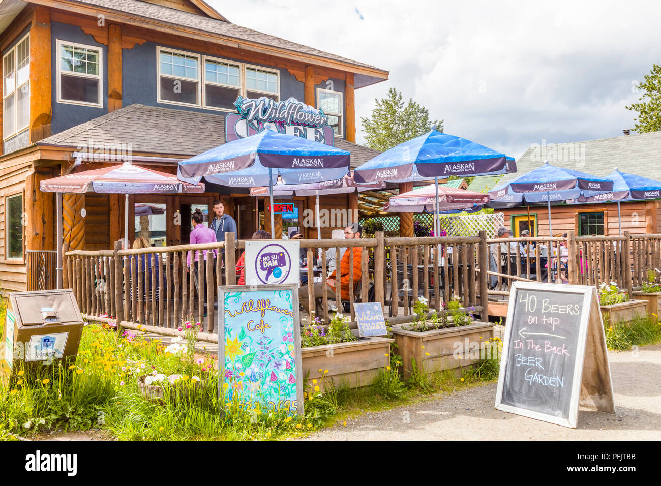 Historic old village of Talkeetna Alaska Stock Photo Alamy