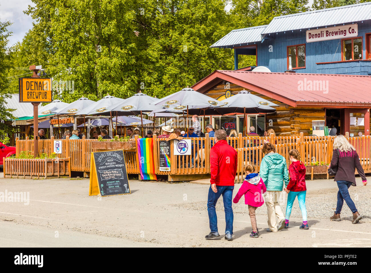 Historic old village of Talkeetna Alaska Stock Photo Alamy