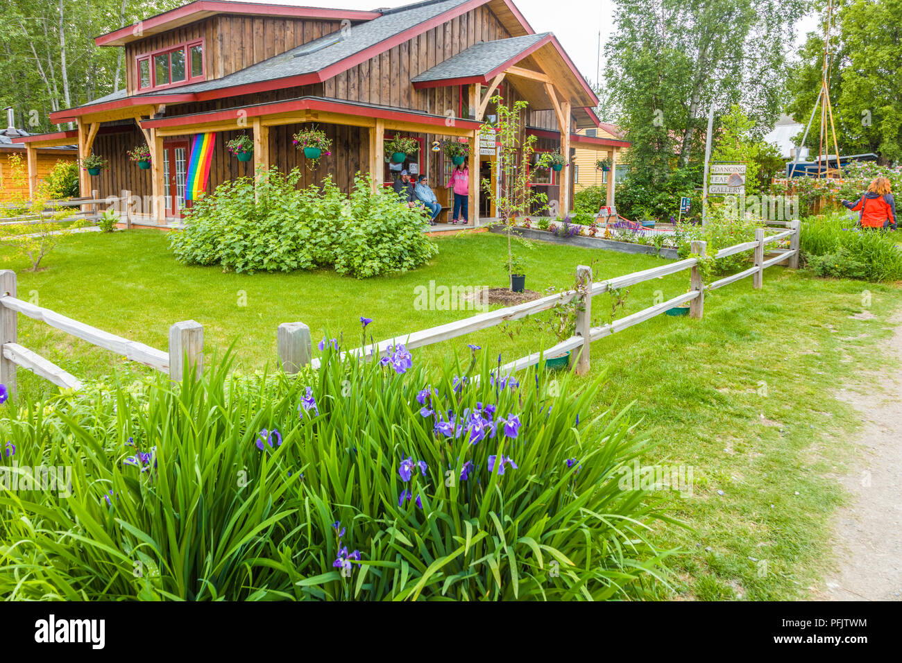 Historic old village of Talkeetna Alaska Stock Photo Alamy