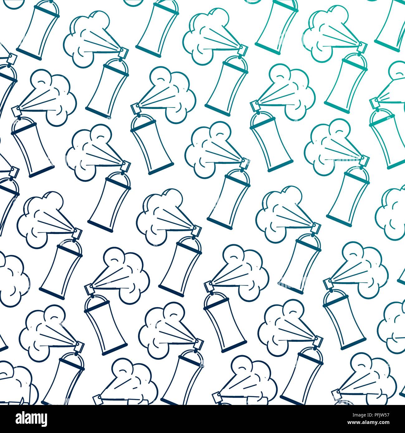 spray paint bottles pattern background Stock Vector