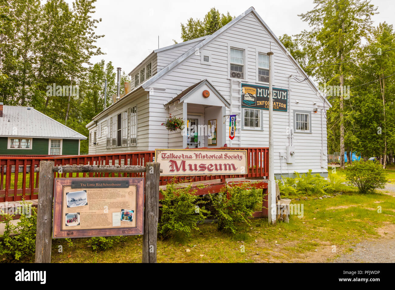 Historic old village of Talkeetna Alaska Stock Photo Alamy