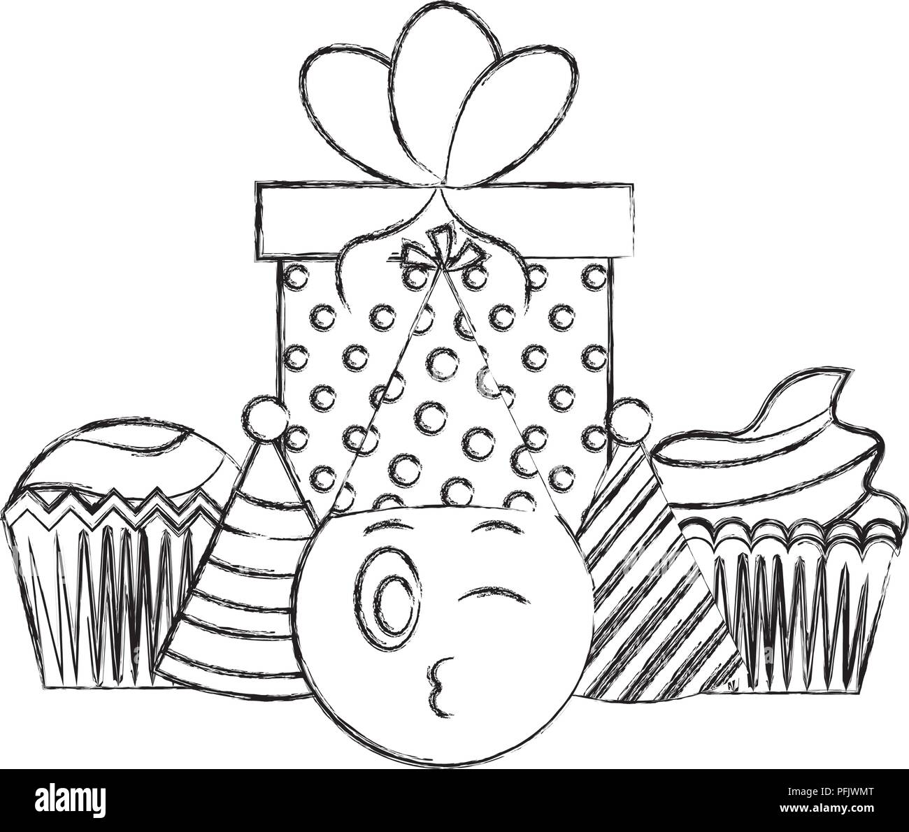 Birthday Emoji Coloring Pages Coloring Page: Cute Kawaii Dragon