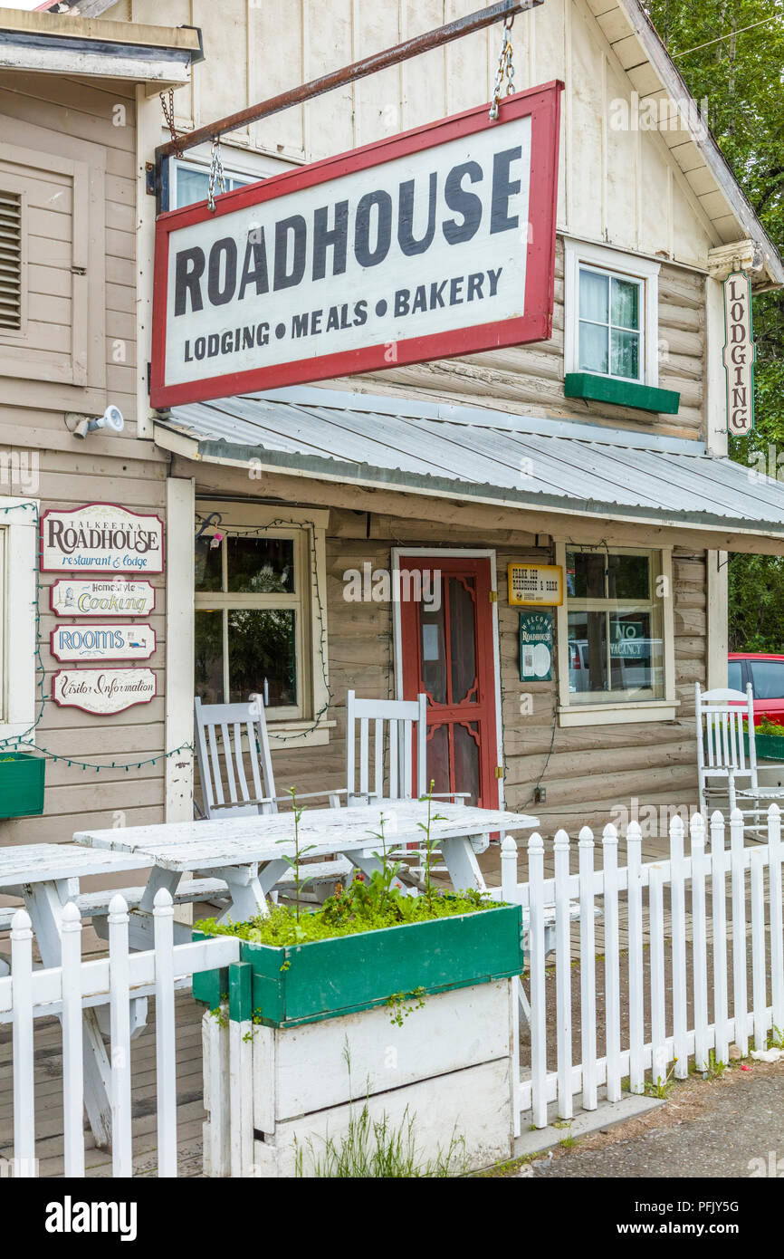 Historic old village of Talkeetna Alaska Stock Photo Alamy