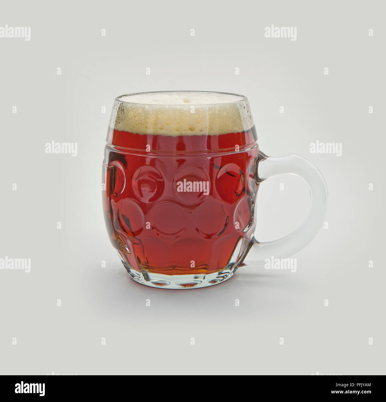 Glass of Bock, a type of lager Stock Photo