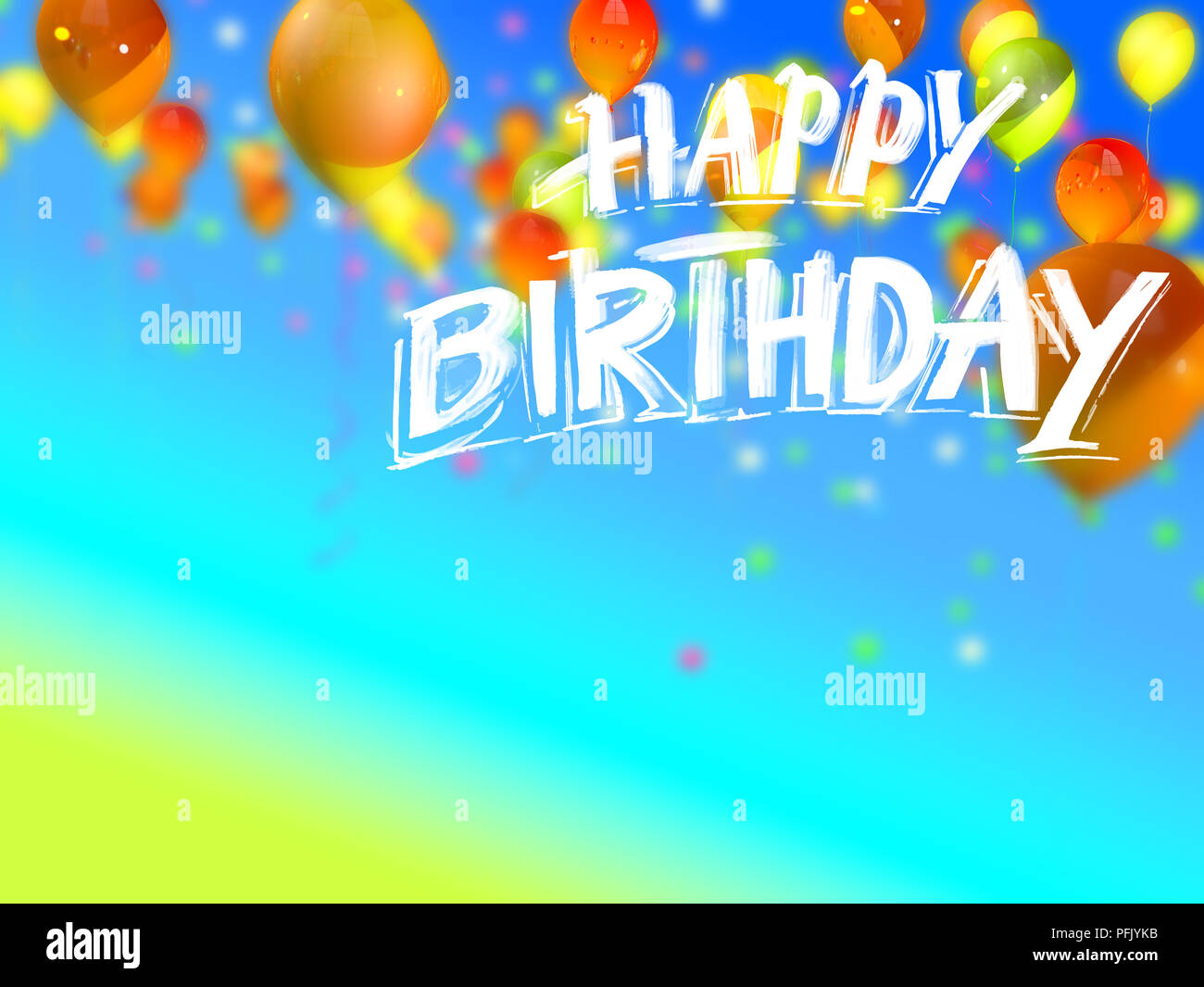 Happy birthday banner cutout hi-res stock photography and images
