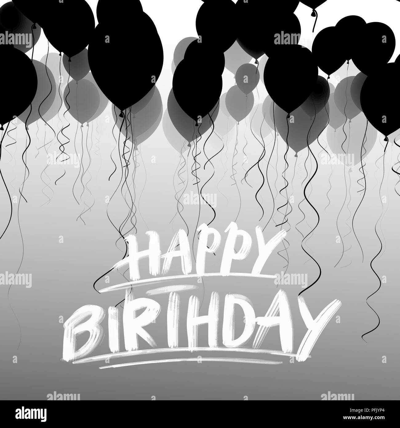 Happy Birthday Banner Clip Art Black And White