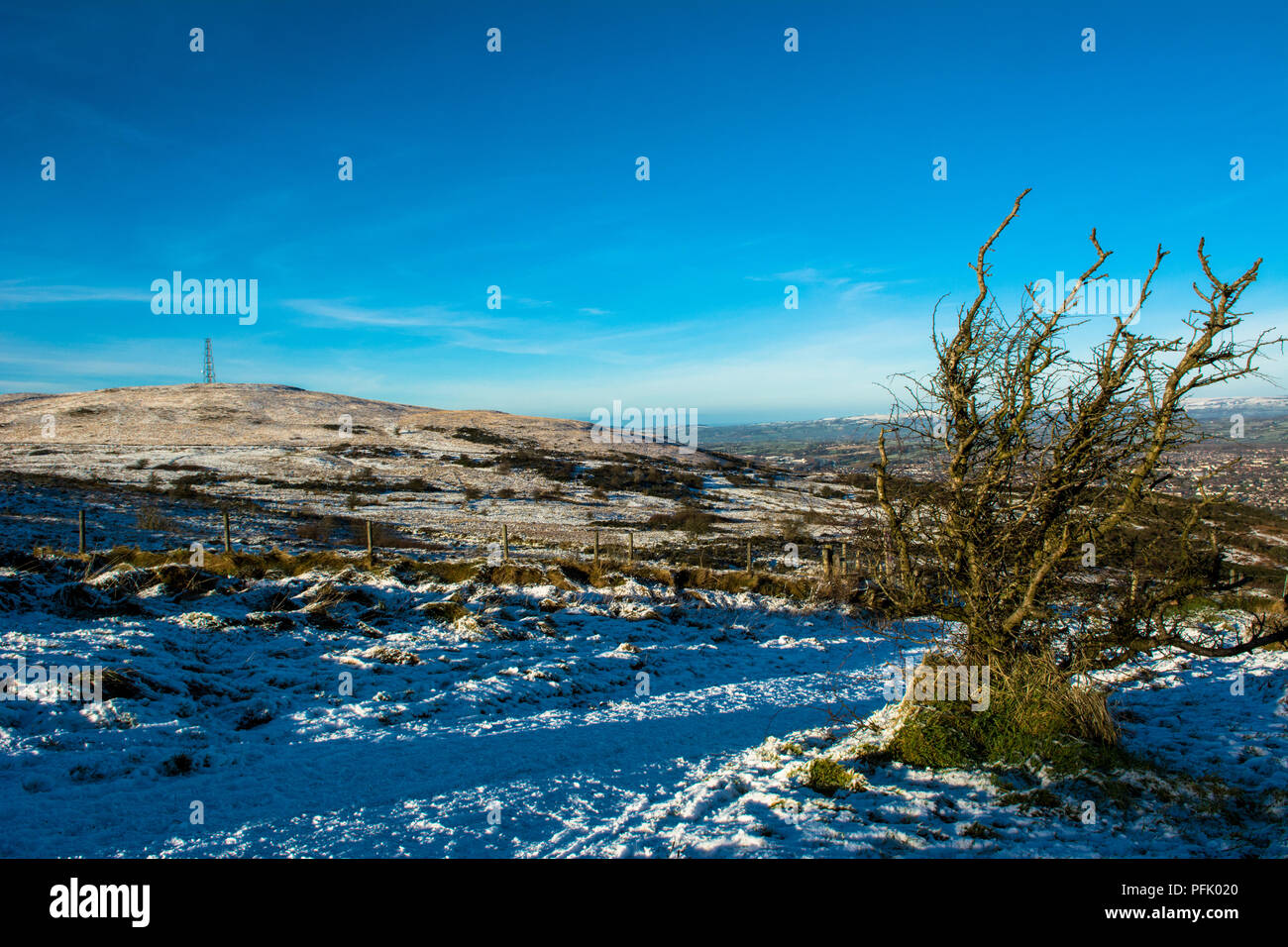 Cave Hill Country Park Belfast Northern Ireland Snow covered Stock Photo Alamy