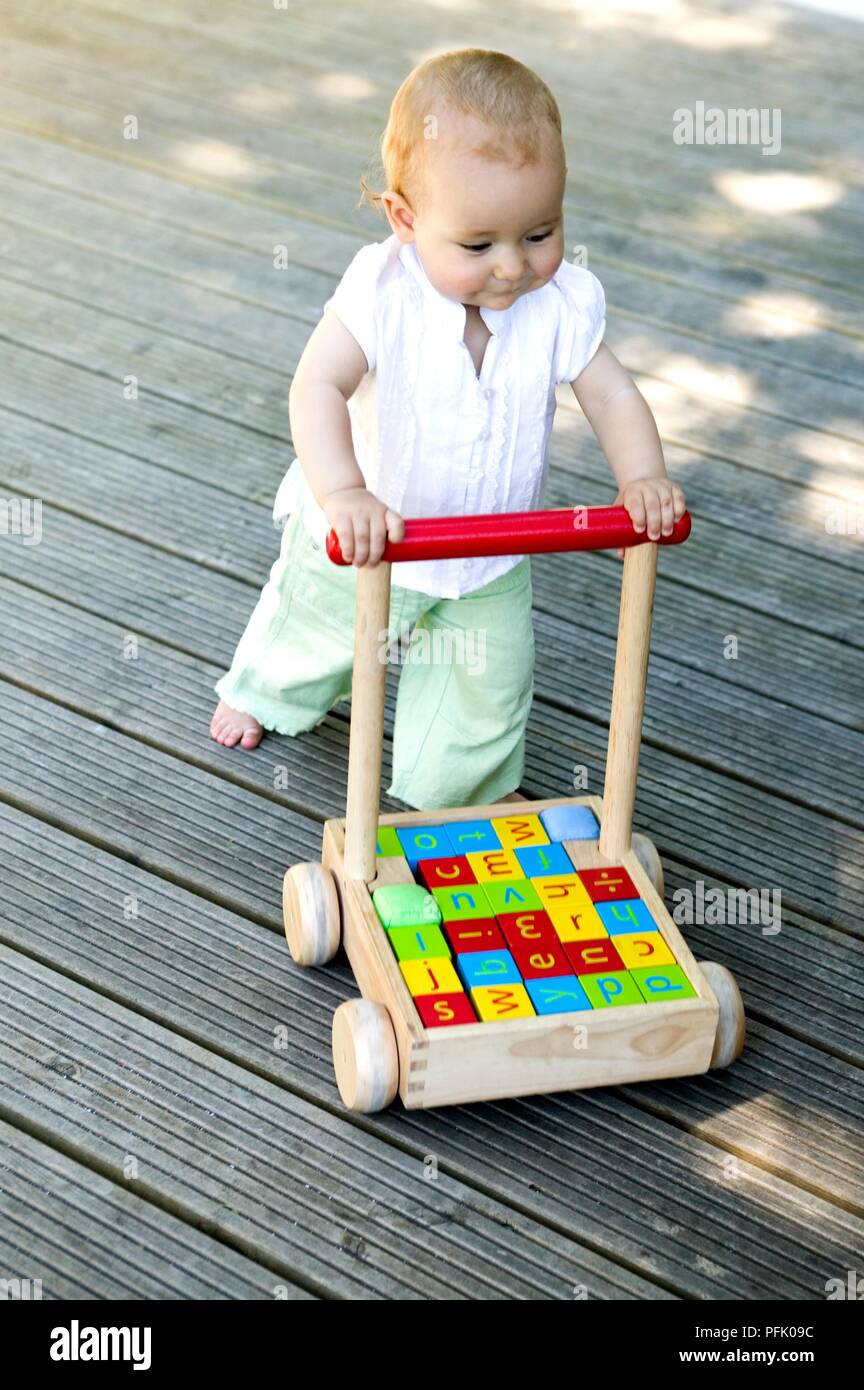baby girl push along walker