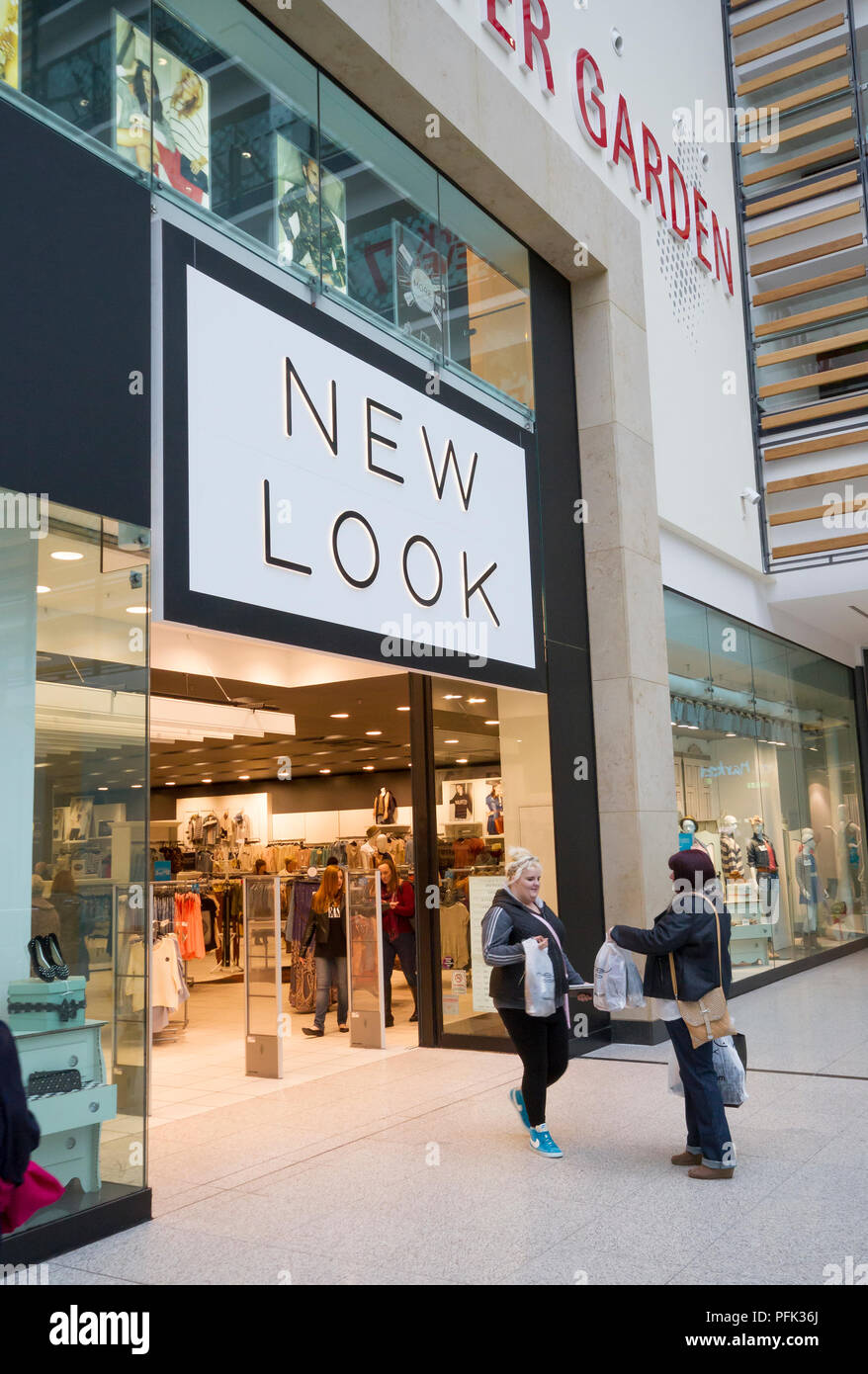 Inside The Manchester Arndale Shopping Centre In Manchester England Stock Photo Alamy