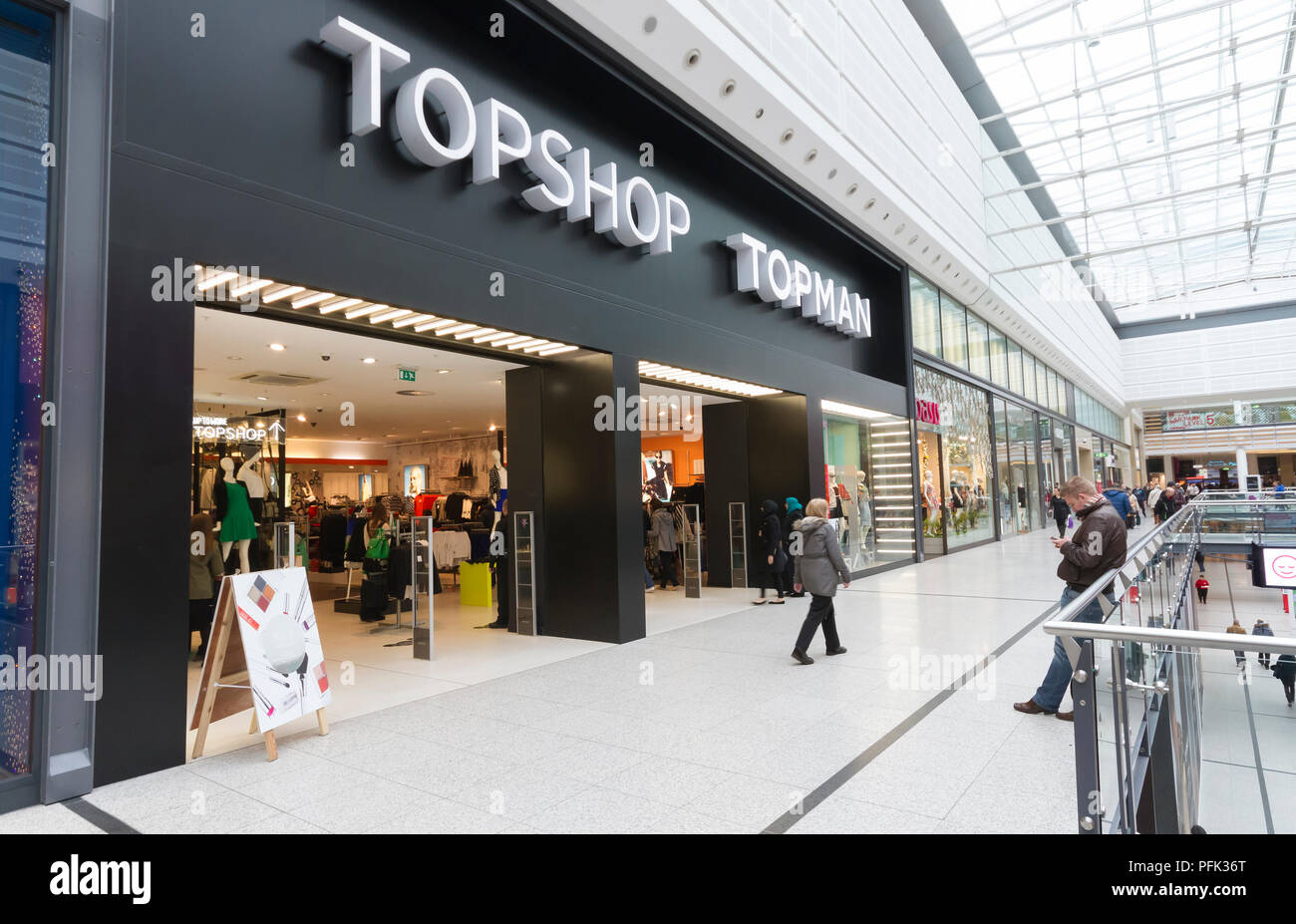 Inside the Manchester Arndale Shopping Centre in Manchester, England Stock  Photo - Alamy