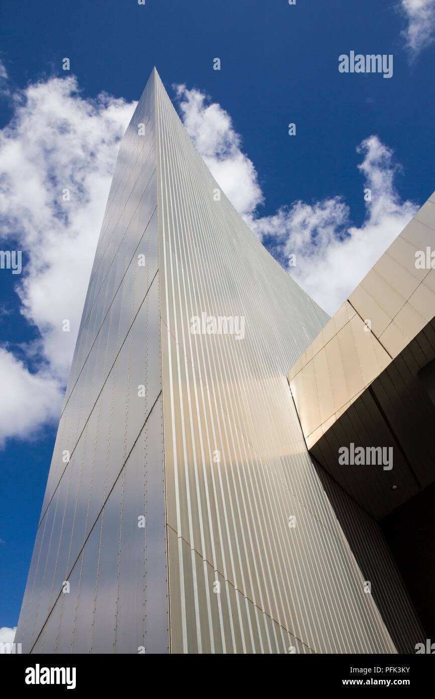 Air Shard at The Imperial War Museum Manchester, Salford Quays. Stock Photo