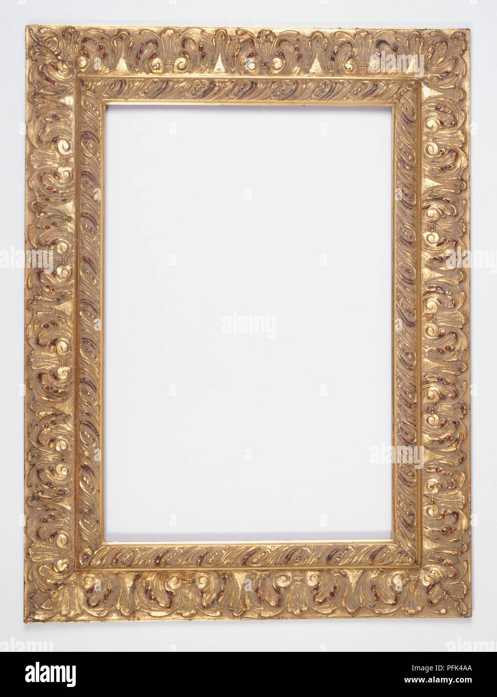 Gold coloured picture frame Stock Photo