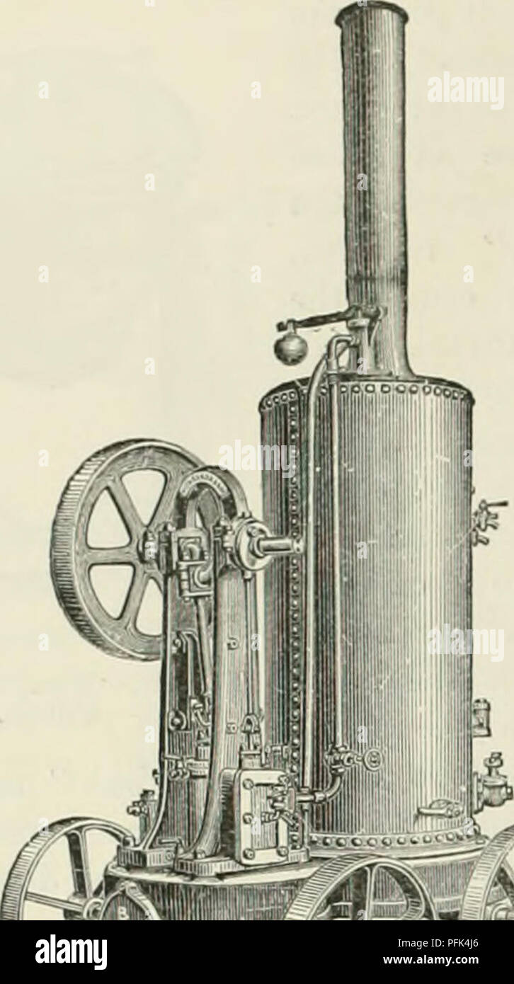 . Dairy farming : being the theory, practice, and methods of dairying. Dairy farms; Dairy plants; Milk plants. 318 DAIRY FARMING. coml&gt;inc(l, Puit:il)lo for use in lar&lt;^e dairies. This one is made liy Messrs. NiehoLson, of Xowark, and. Fig. 190.—Nicholson's Portable Engine asd Boiler. is well siit(d (o siiili work as eliurnin&lt;^, while it will do various other kiuds of work which helong to dairy-farmiii&lt;4', such as chaff-cutting-, pulping, grinding, and the like. As a matter of fact, an cngiiie of this kind is a valuaLle addition to a modern dairy-farm. A thoroughly good, simple, a Stock Photo