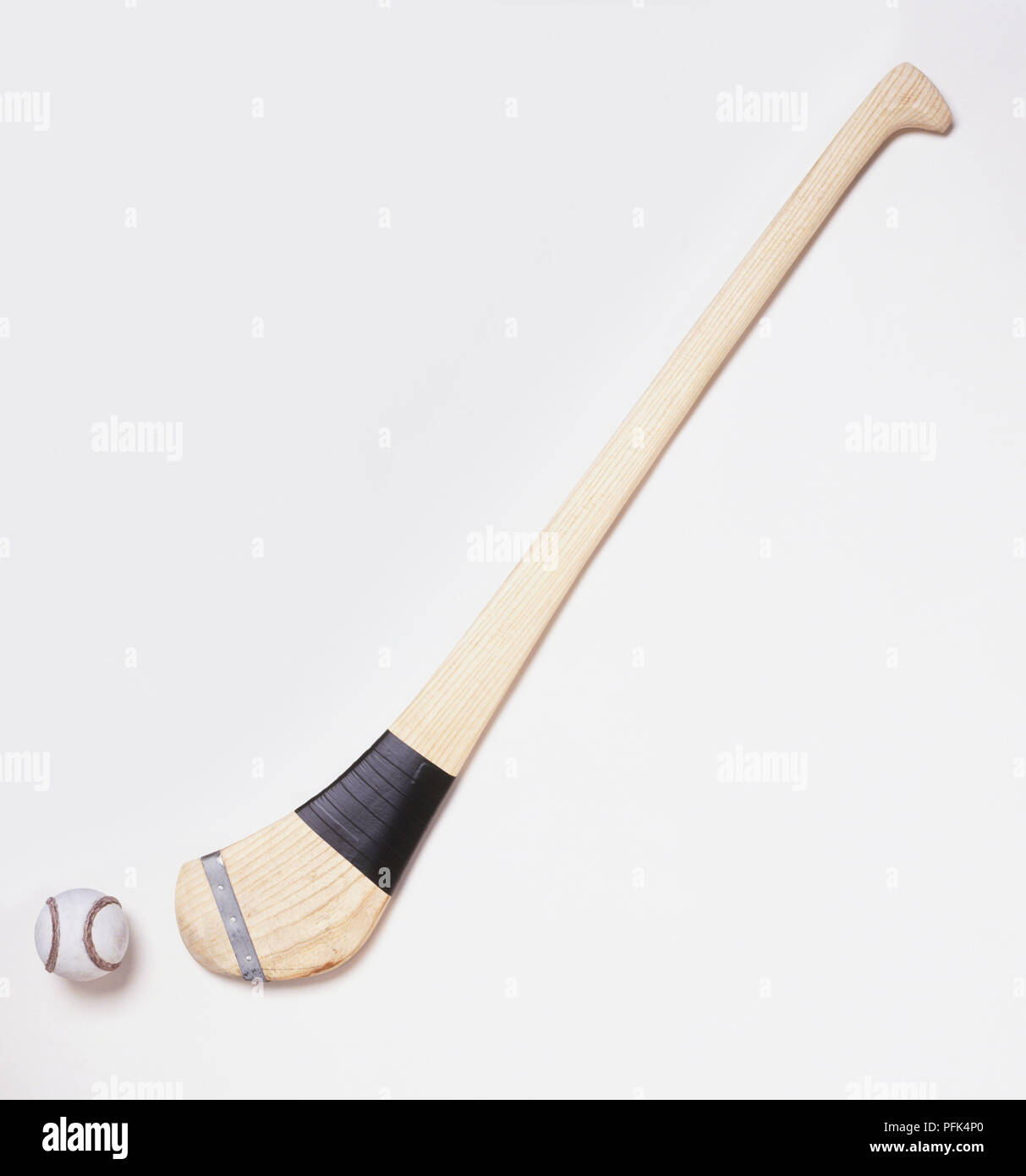 Hurling stick and ball Stock Photo: 216165096 - Alamy