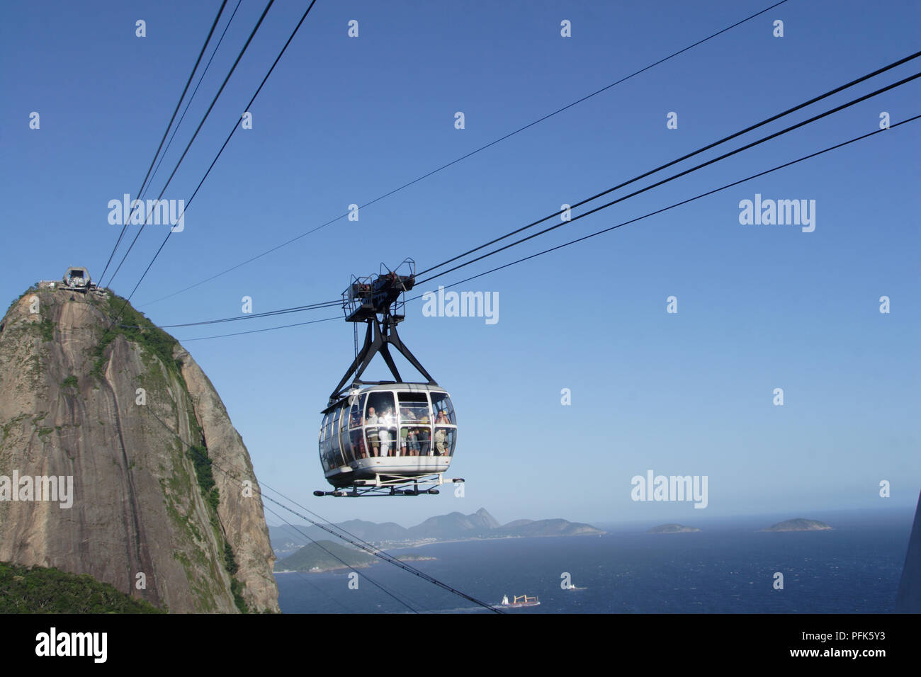 Brazil, Rio de Janeiro, Sugarloaf Mountain, cable car Stock Photo - Alamy