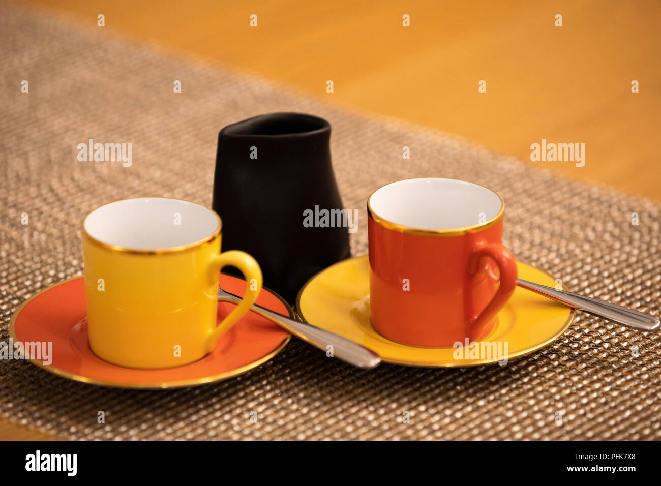 Espresso cup saucer and spoon hires stock photography and images Alamy