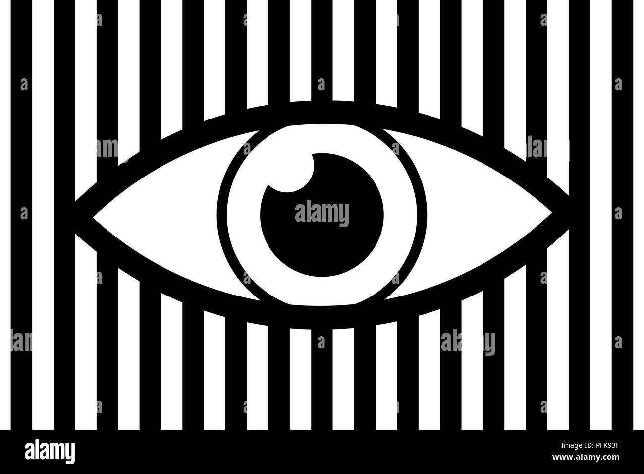 Eye abstract background - black and white vector pattern Stock Vector ...