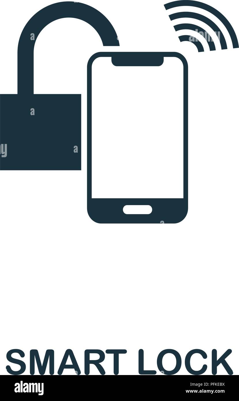 Smart Lock creative icon. Simple element illustration. Smart Lock ...