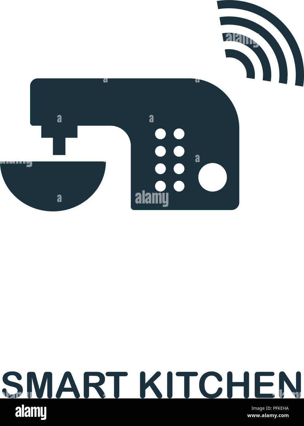 Smart Kitchen creative icon. Simple element illustration. Smart Kitchen concept symbol design from smart devices collection. Can be used for mobile an Stock Vector