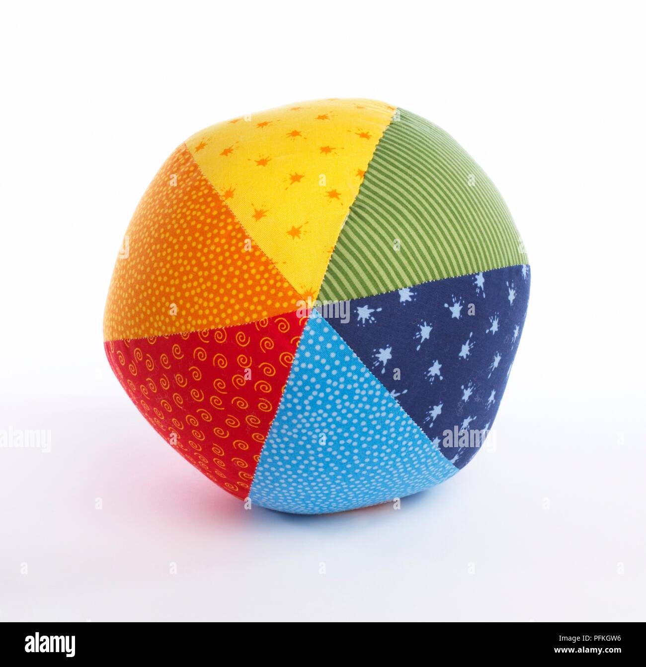 Multi-coloured toy ball Stock Photo