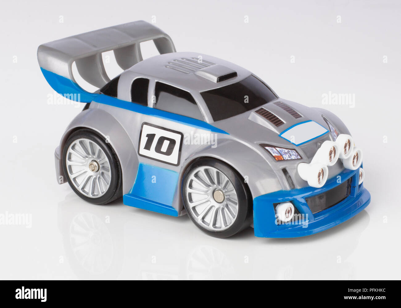 blue racing car toy